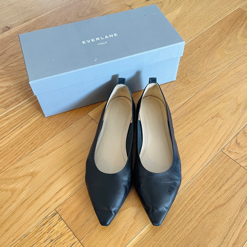 Everlane Women's Black Leather Flats